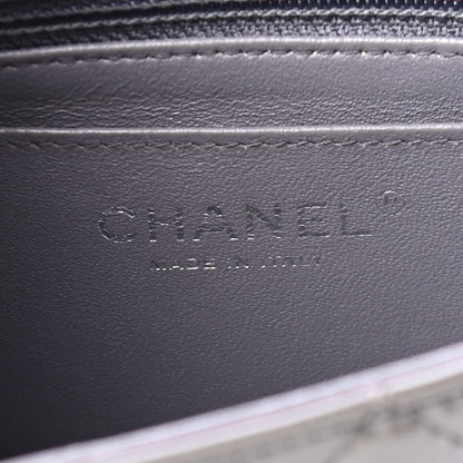Chanel Patent Calfskin Quilted Mini Rectangular Flap Grey 6 of 9