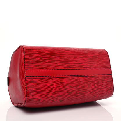 Louis Vuitton Epi Speedy 25 Castillan Red 4 of 10