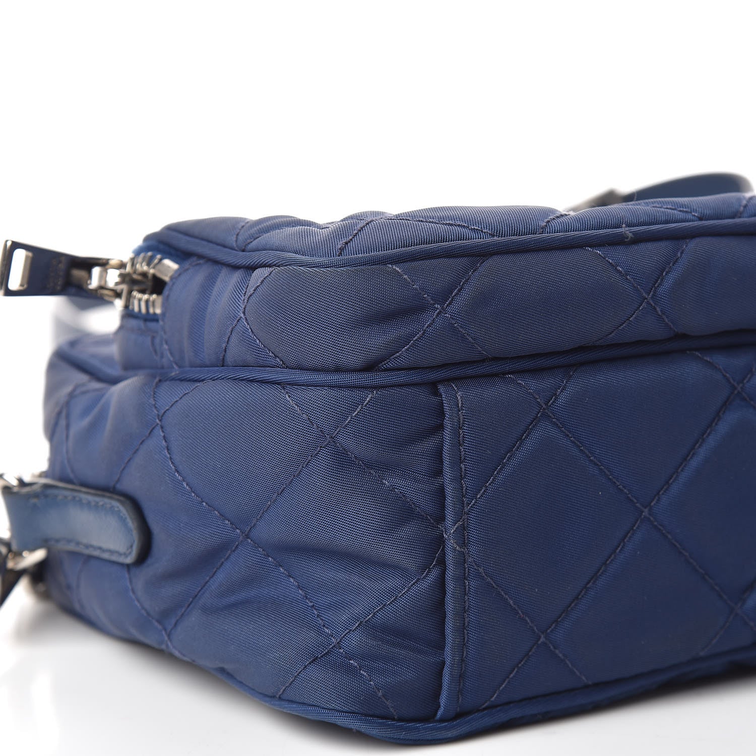 Prada Nylon Tessuto Impuntu Quilted Crossbody Bag Royal Blue 8 of 10