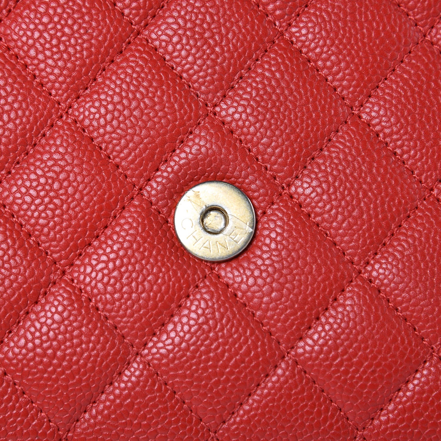 Chanel Caviar Quilted Medium CC Filigree Flap Red 9 of 12