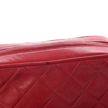 Chanel Lambskin Quilted Tassel Camera Case Red 11 of 11
