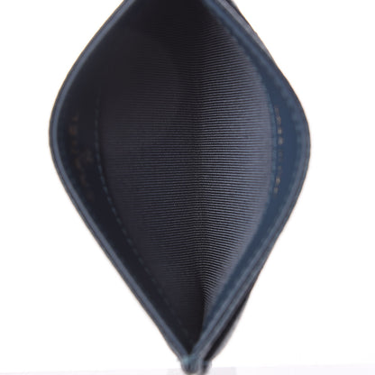 Chanel Metallic Caviar Quilted Card Holder Dark Blue 5 of 9