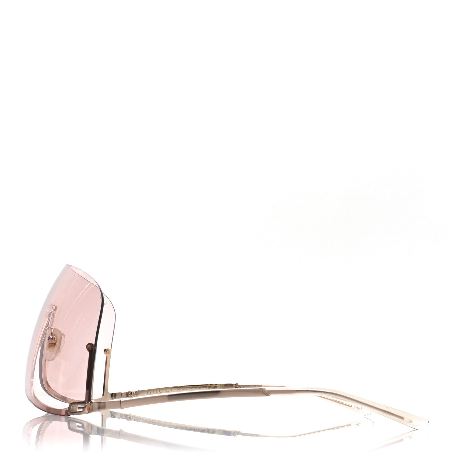 Gucci Metal Mask Shaped Frame Sunglasses GG1560S Pink 3 of 7