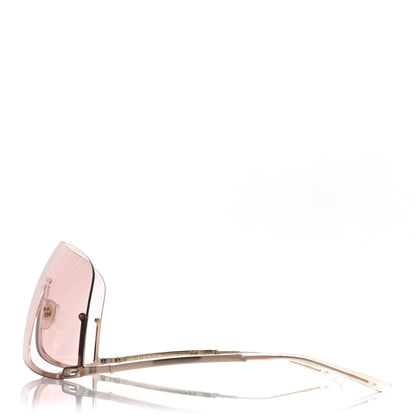 Gucci Metal Mask Shaped Frame Sunglasses GG1560S Pink 3 of 7