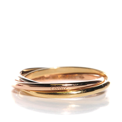 Cartier 18K Pink Yellow White Gold Extra Small Trinity Ring 50 5.25 1 of 6
