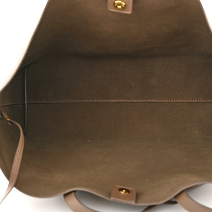 Saint Laurent Calfskin Large Shopping Tote Dark Beige 5 of 10