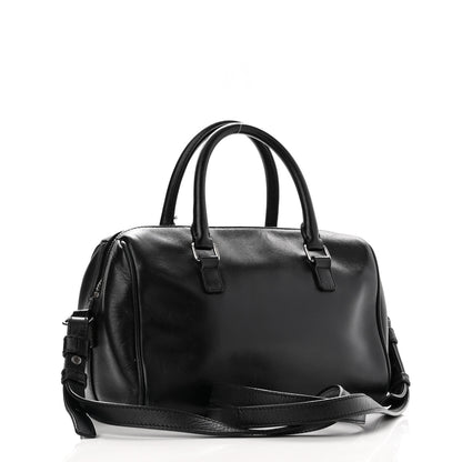 Saint Laurent Calfskin Studded Classic Duffle 6 Black 3 of 10