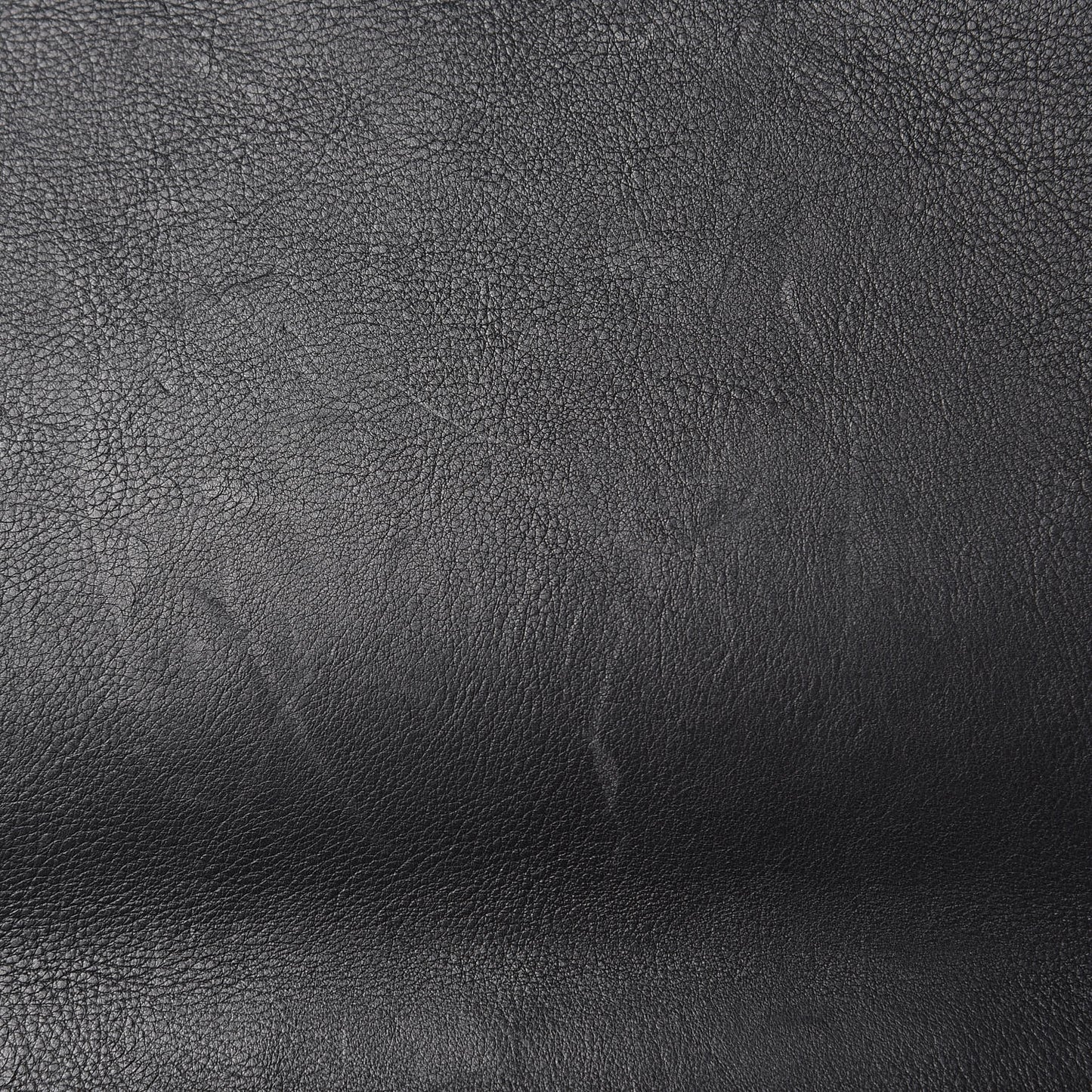 Calfskin Double Stitch Large Boy Flap Black