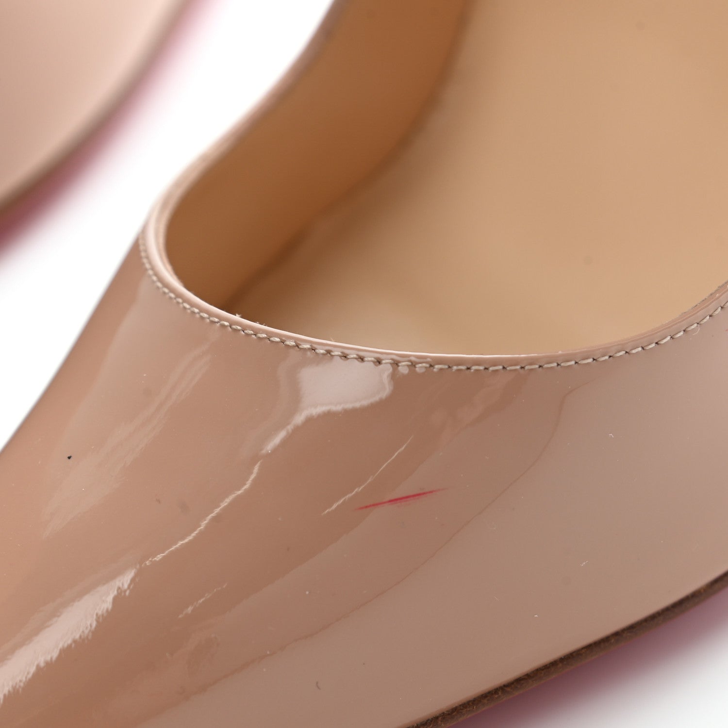 Christian Louboutin Patent So Kate 120 Pumps 40 Nude 11 of 17