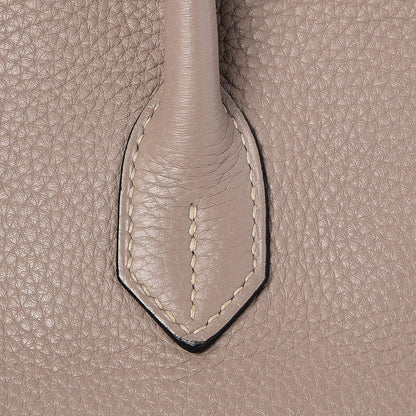 Hermes Taurillon Clemence Birkin 35 Gris Tourterelle 33 of 36