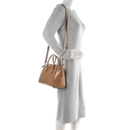 Givenchy Shiny Lord Calfskin Mini Antigona Dark Beige 2 of 7