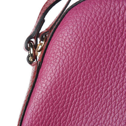 Gucci Dollar Calfskin Bi-Color Small Soho Disco Bag New Rosette Hibiscus Red 17 of 20