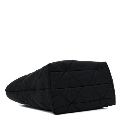 Prada Re-Nylon Nappa Triangle Quilted Padded Double Handled Zip Pocket Tote Black 4 of 10