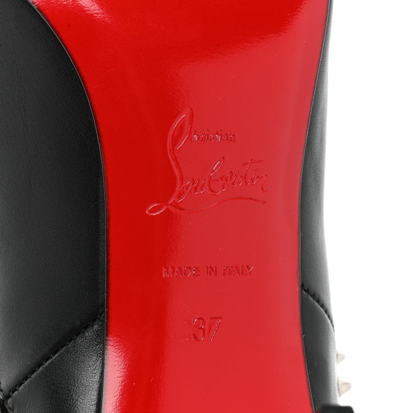 Calfskin Spikita Booty 85 Ankle Boots 37 Black