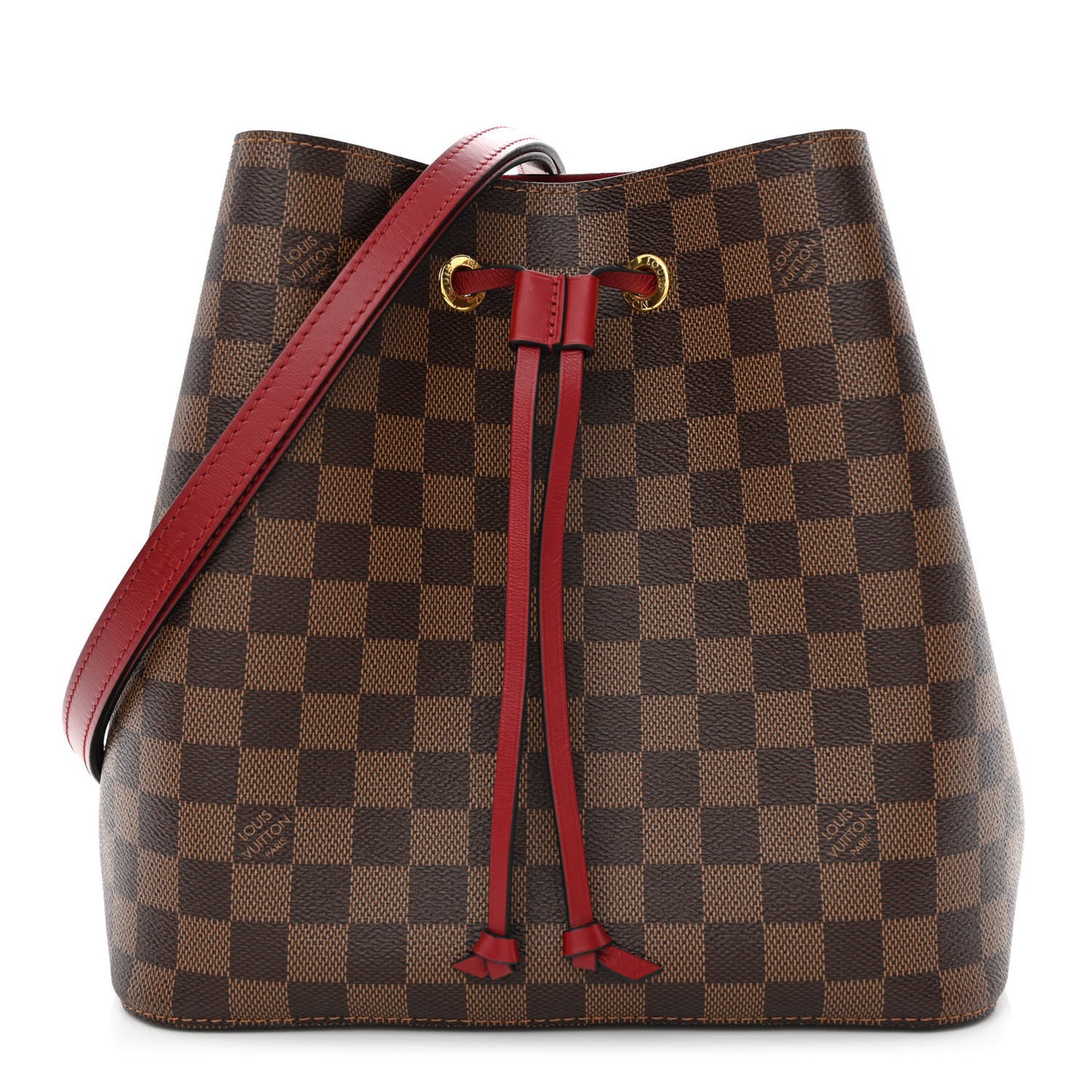Damier Ebene Neonoe MM Cherry Berry