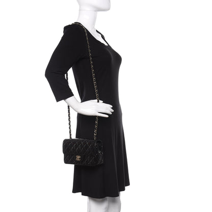 Chanel Patent Calfskin Quilted Mini Rectangular Flap Black 2 of 11