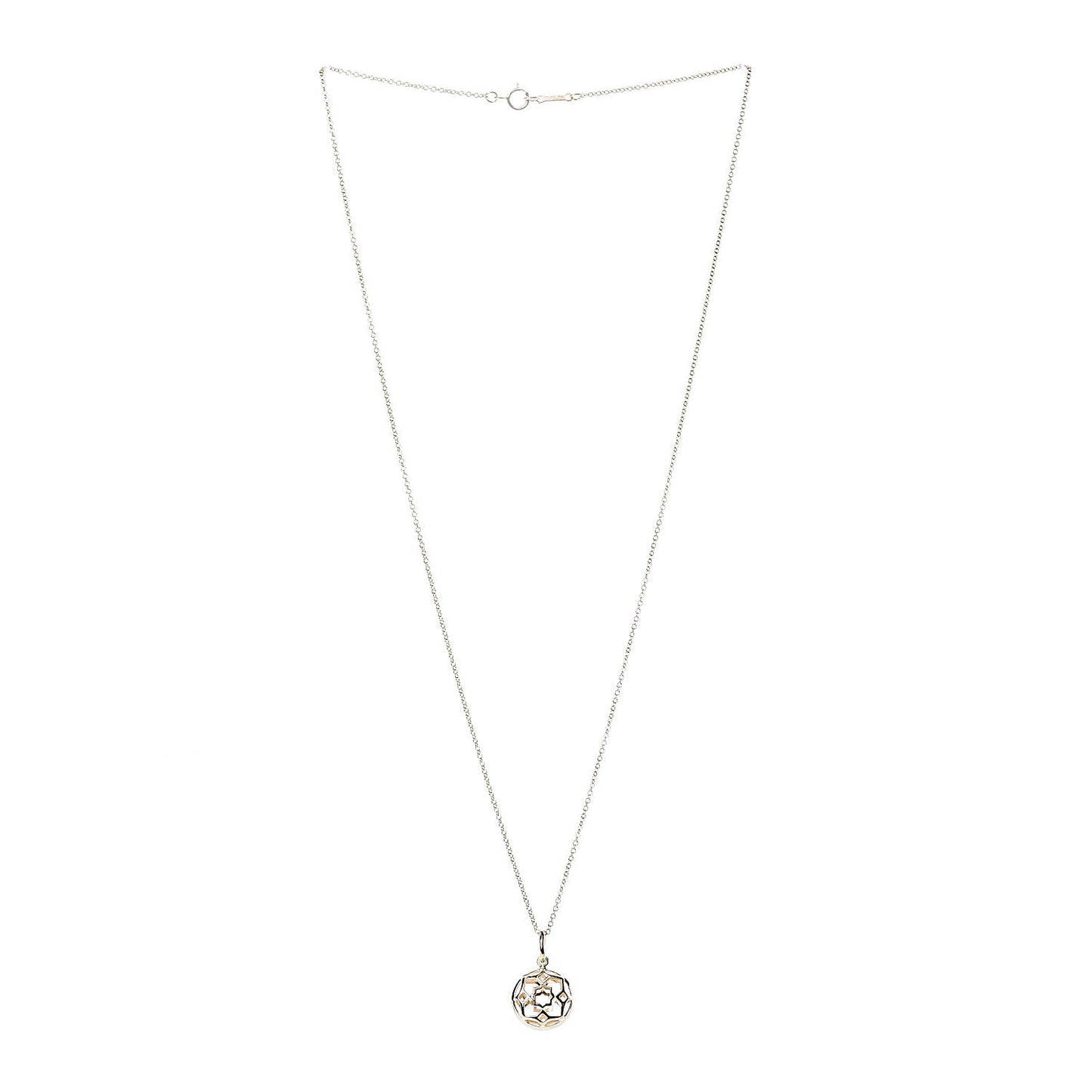 18K Yellow Gold Paloma Picasso Zellige Medallion Pendant Necklace