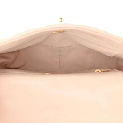 Chanel Lambskin Quilted Medium Chanel 19 Flap Beige 5 of 10