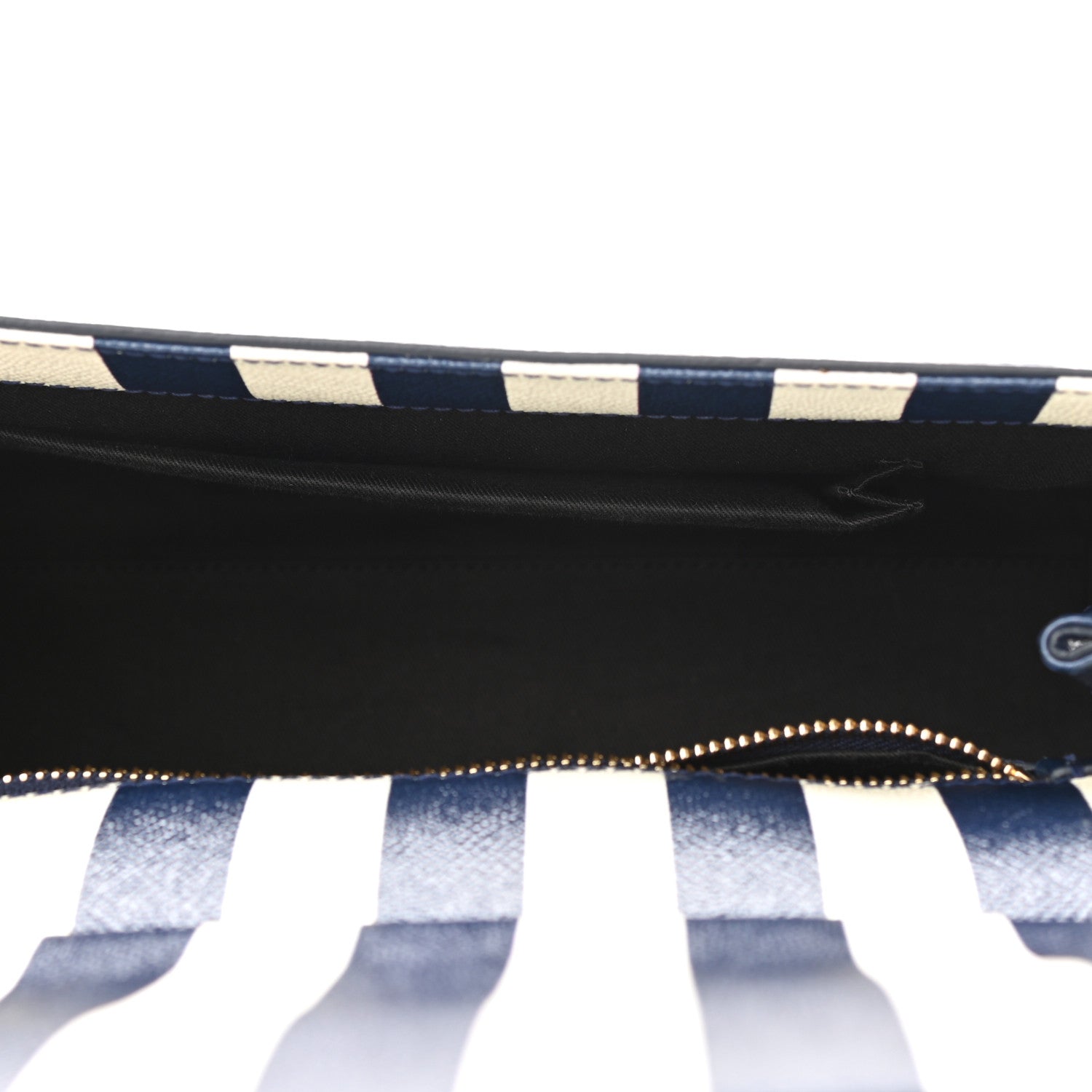 Dolce & Gabbana Dauphine Embroidered Striped Print Medium Miss Sicily Satchel White 5 of 9