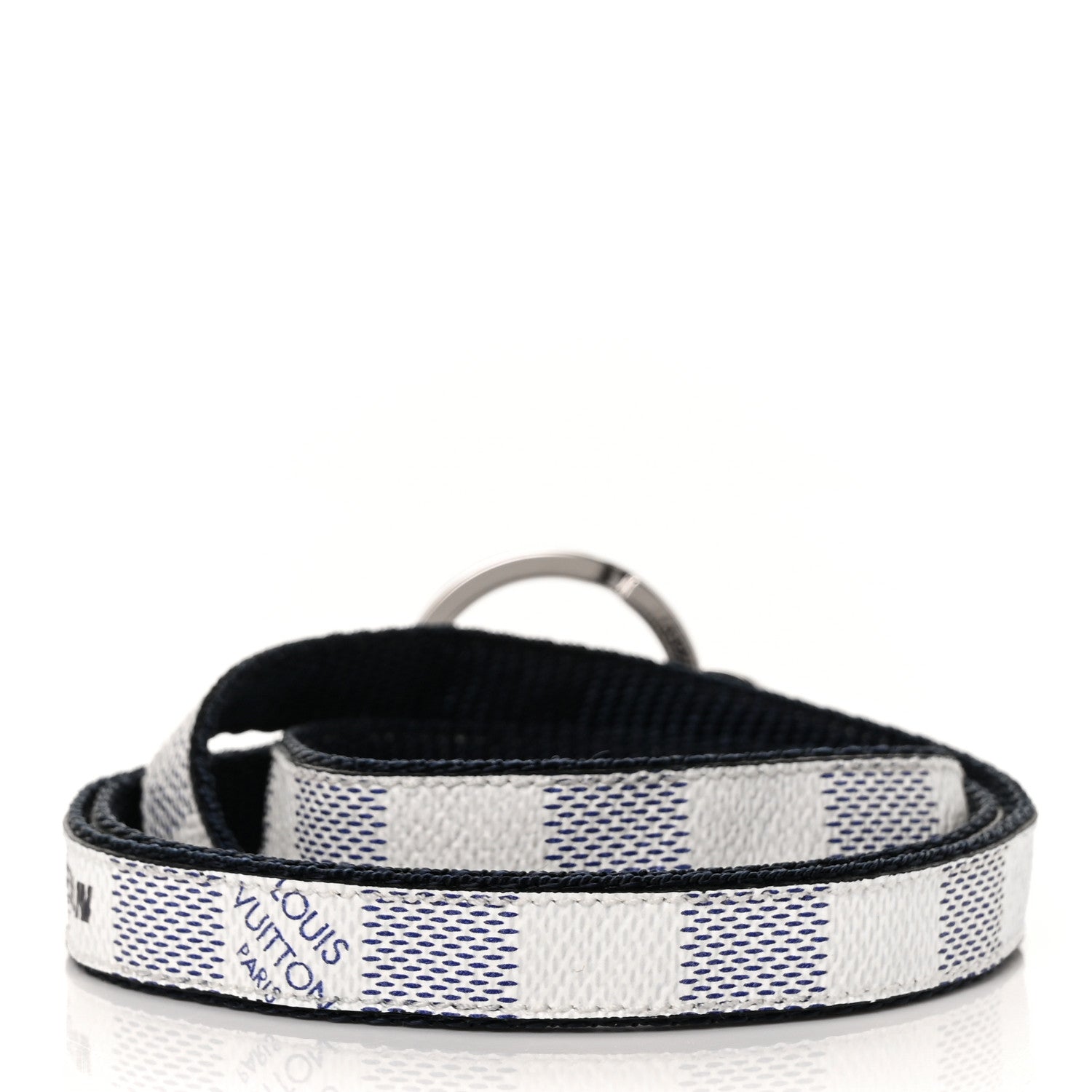 Louis Vuitton Damier Coastline Lanyard Key Holder White 3 of 4