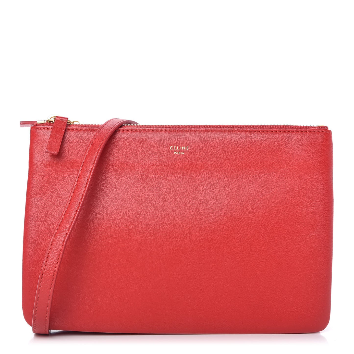 Lambskin Small Trio Crossbody Bag Red