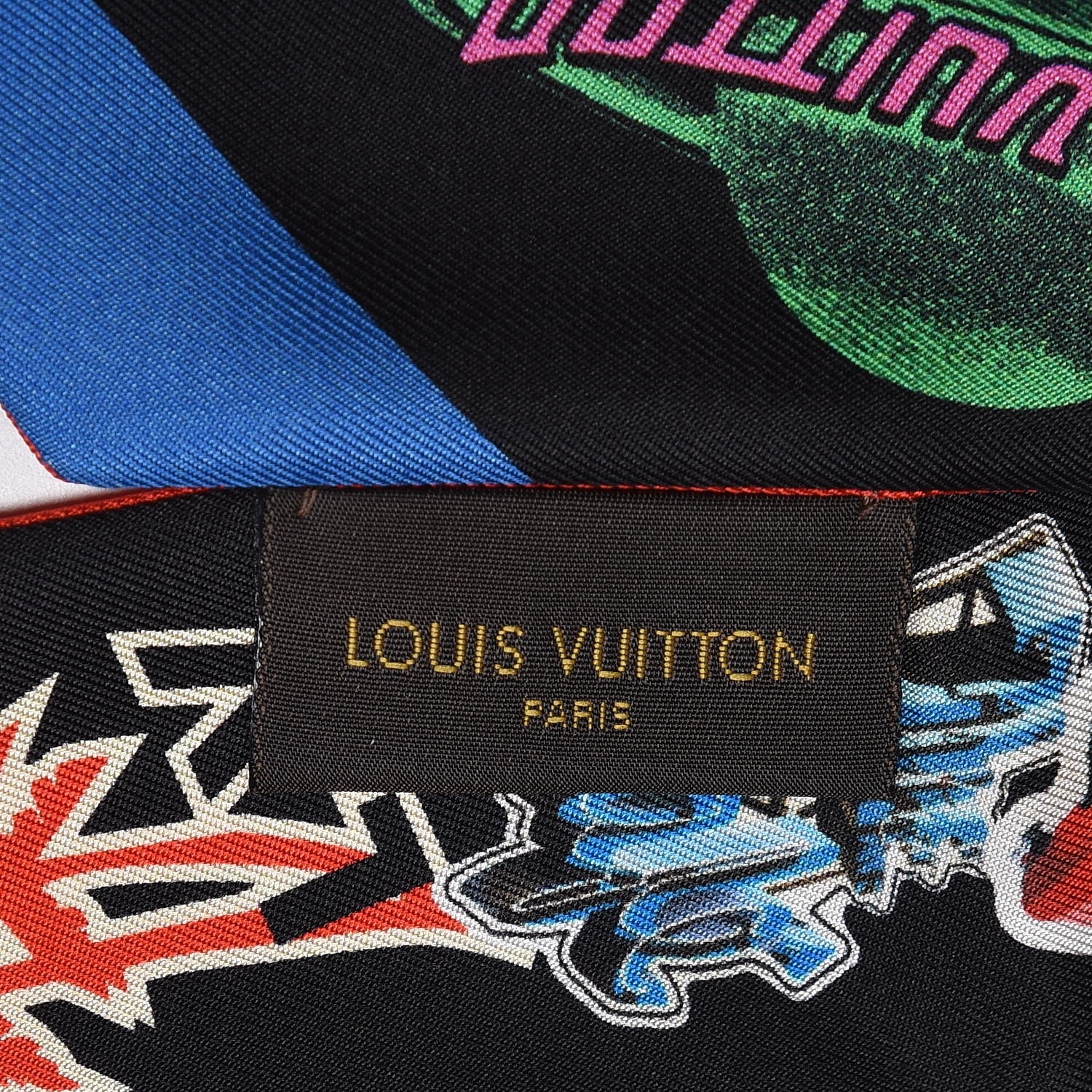 Louis Vuitton Silk Monogram World Tour Stickers BB Bandeau Rouge 5 of 5