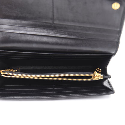 Miu Miu Nappa Matelasse Flap Wallet Black 6 of 13
