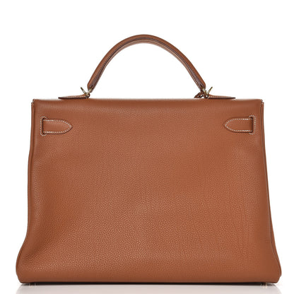 Hermes Togo Kelly Retourne 40 Gold 5 of 36