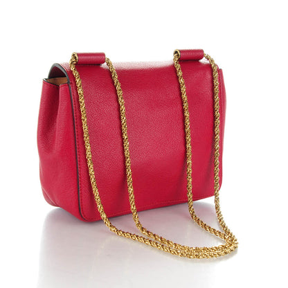 Chloe Goatskin Small Elsie Shoulder Bag Red 3 of 9