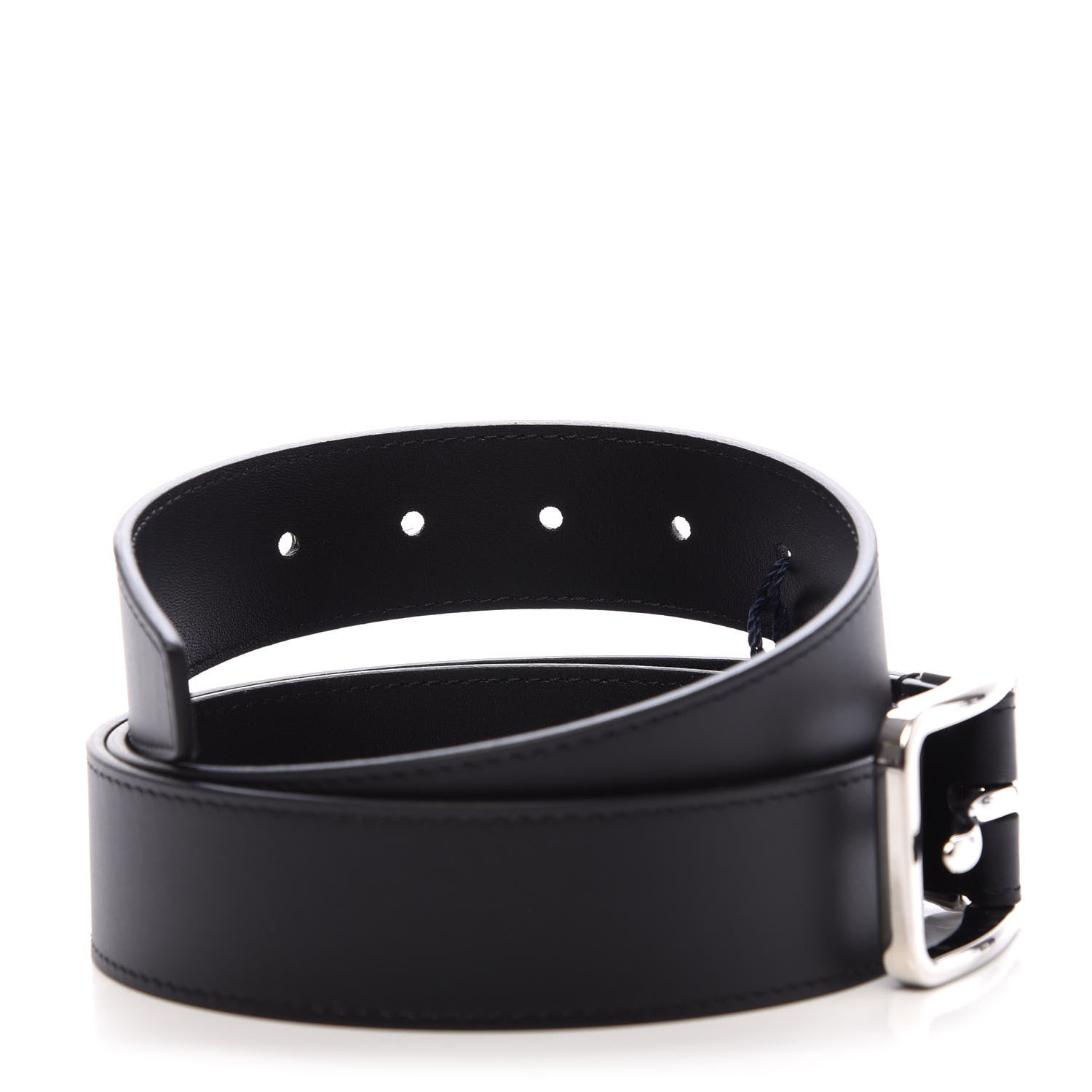 Louis Vuitton Calfskin 35mm Pont Neuf Belt 95 38 Black 4 of 9