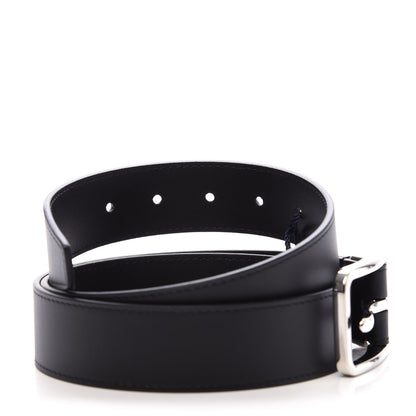 Louis Vuitton Calfskin 35mm Pont Neuf Belt 95 38 Black 4 of 9