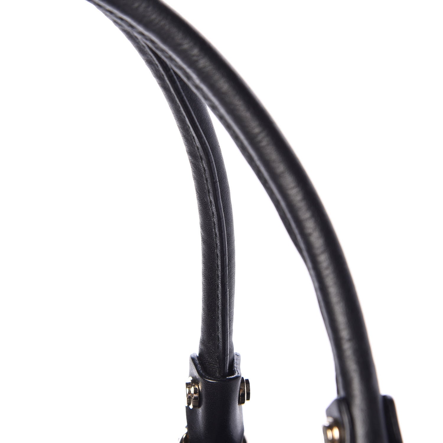 Gucci Calfskin Large D Gold Ring Shoulder Bag Black 14 of 14