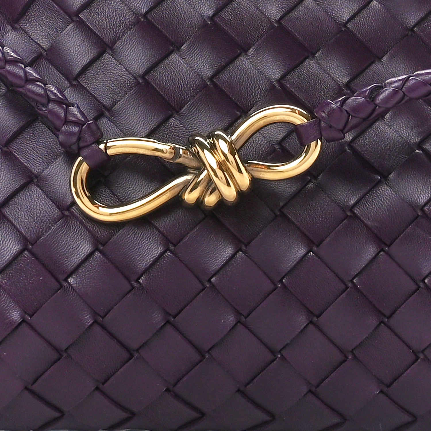 Bottega Veneta Nappa Intrecciato Small East West Andiamo Shoulder Bag Dark Mystic 10 of 12