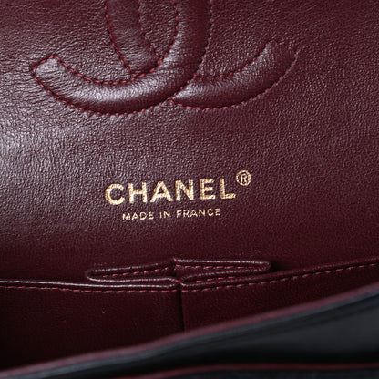 Chanel Lambskin Quilted Medium Double Flap Black 6 of 10