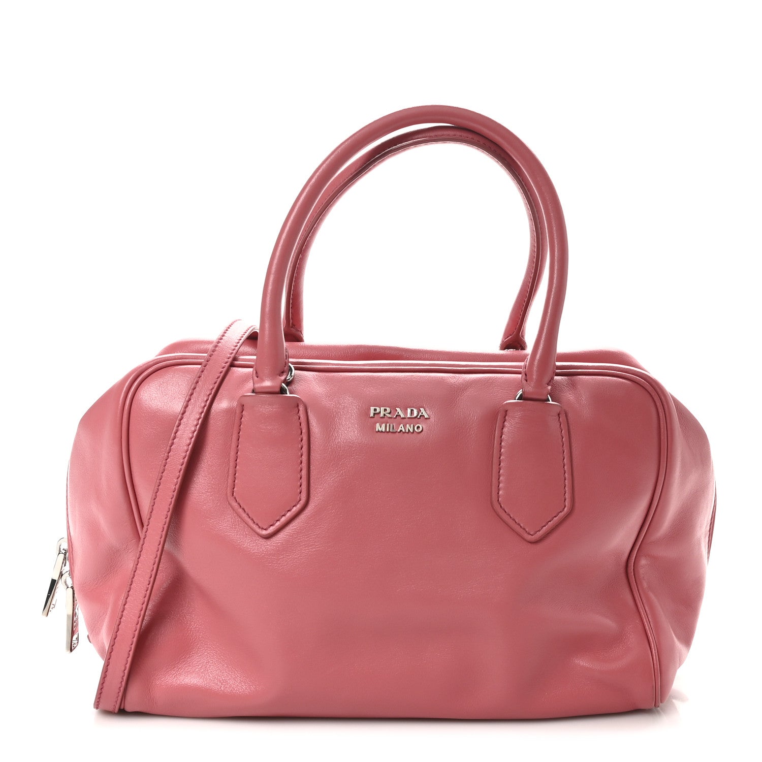 Prada Calfksin Bauletto Peonia 1 of 8