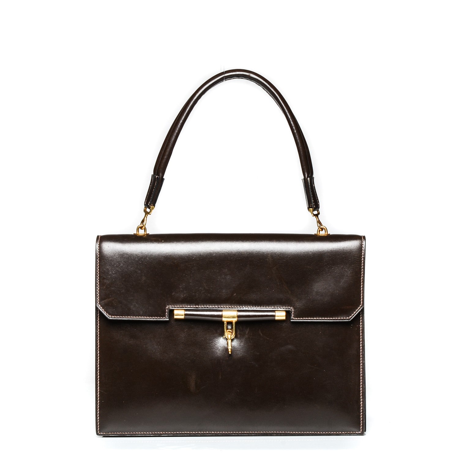 Hermes Box Sac Palonnier Chocolate 1 of 10