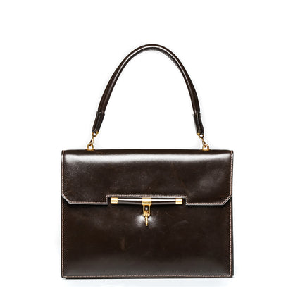 Hermes Box Sac Palonnier Chocolate 1 of 10