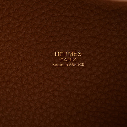 Hermes Taurillon Clemence Picotin Lock 18 PM Gold 6 of 11