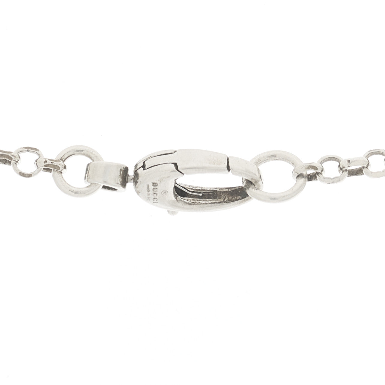 Gucci Sterling Silver Double G Key Pendant Necklace 4 of 6