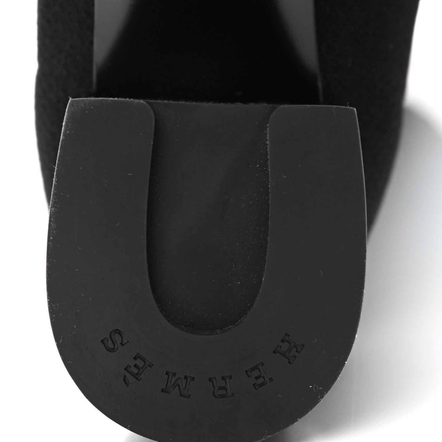 Hermes Knit Calfskin Fontaine 60 Boots 37.5 Black 6 of 9