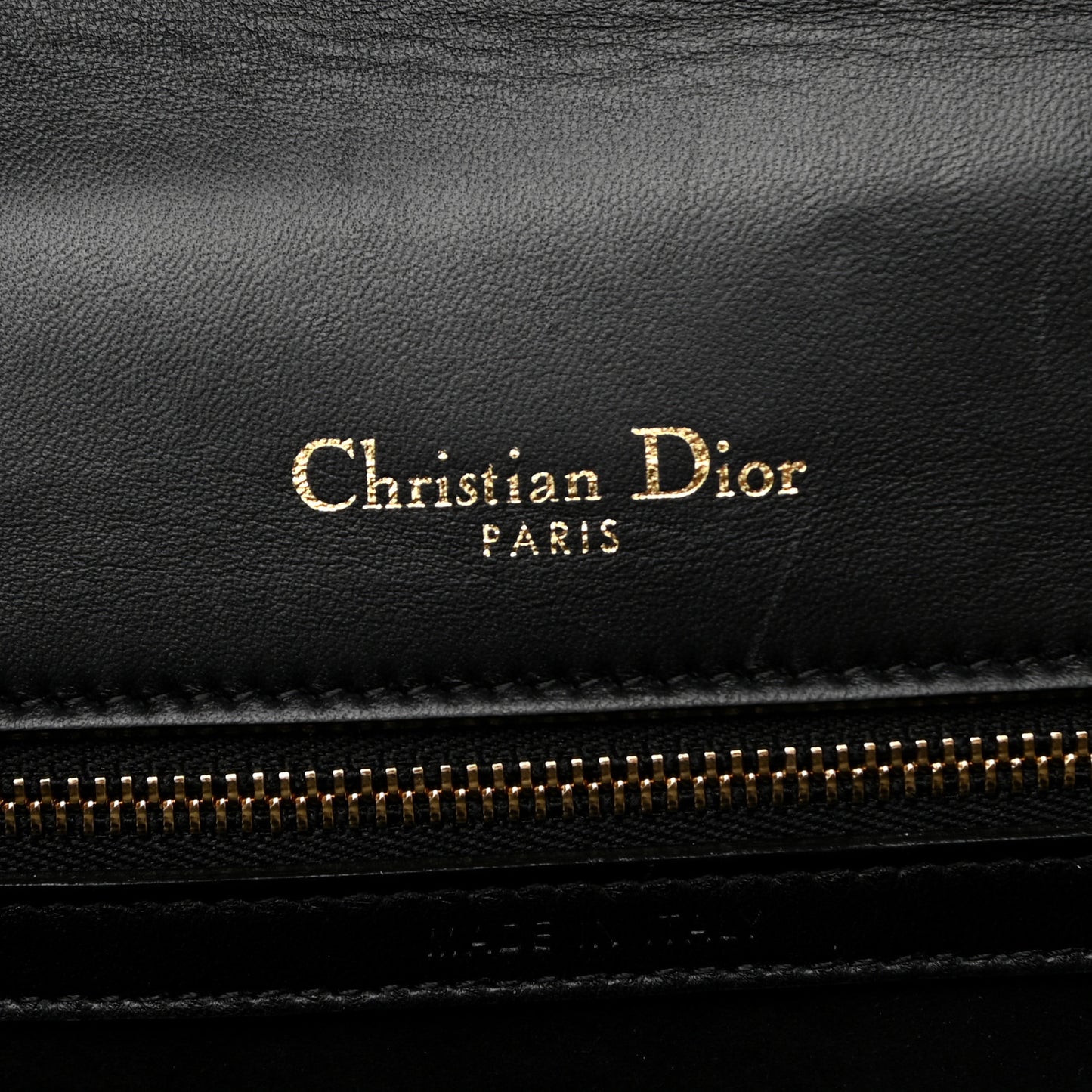 Lambskin Medium Diorama Flap Bag Black
