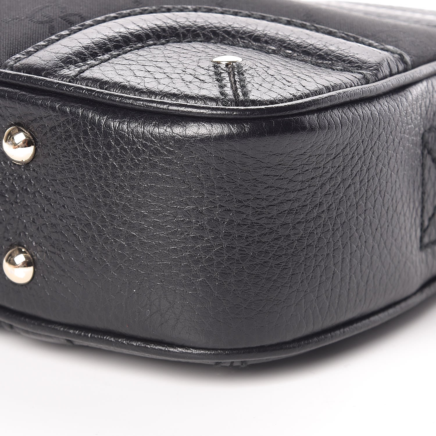 Gucci Monogram Crest Shoulder Bag Black 9 of 12