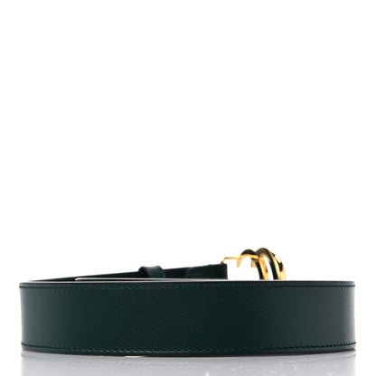 Gucci Plutone Calfskin Double G 30mm Belt 80 32 Verde 2 of 6