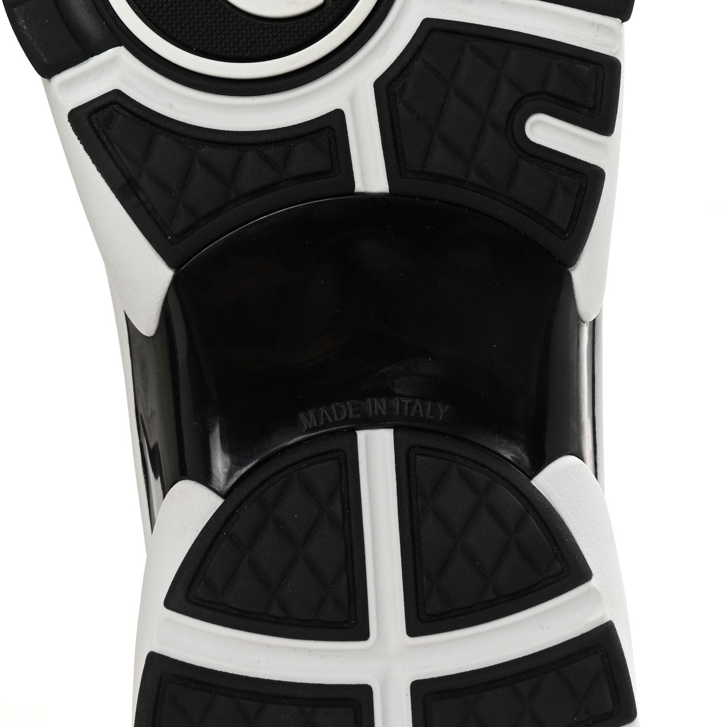 Chanel Mesh Suede Calfskin Grained Calfskin Womens CC Sneakers 38.5 White Black 7 of 10