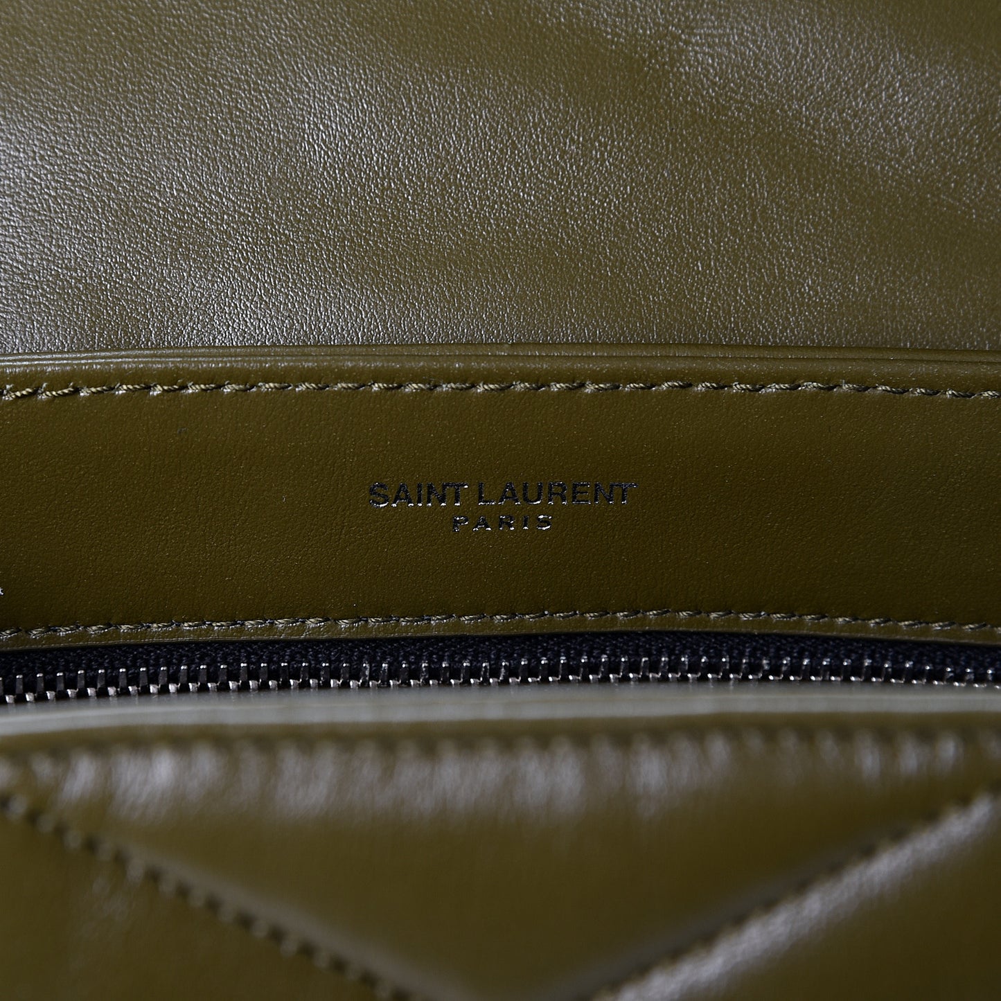 Calfskin Y Quilted Monogram Toy Loulou Crossbody Bag Military Olive