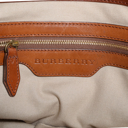 Burberry Canvas Mega Check Medium Orton Tote Pale Beige 10 of 12