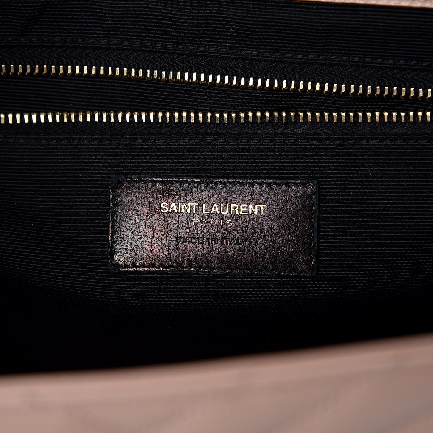 Saint Laurent Grain De Poudre Matelasse Chevron Large Monogram Satchel Nude Powder 6 of 9
