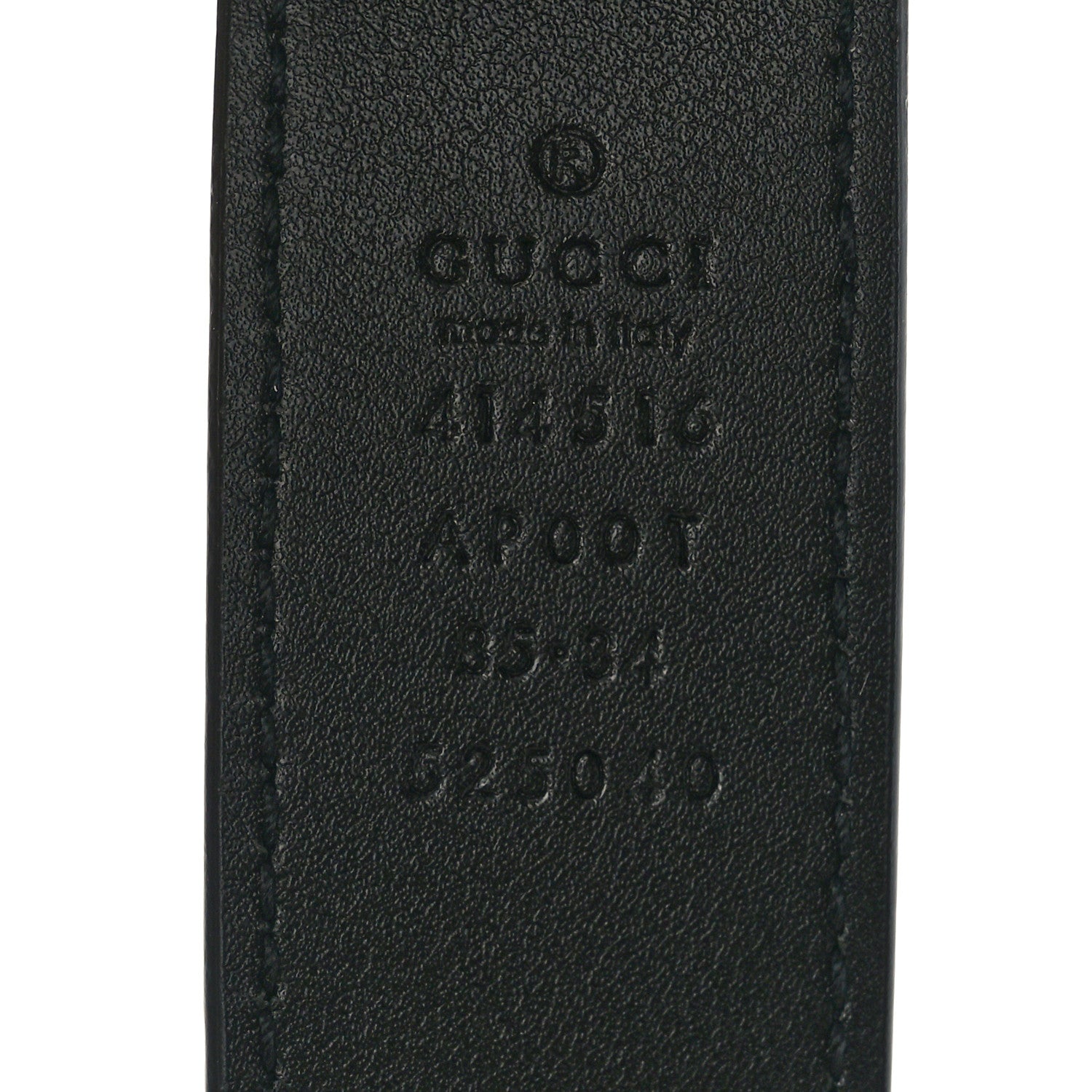 Gucci Calfskin Double G 30mm Belt 85 34 Black 3 of 5
