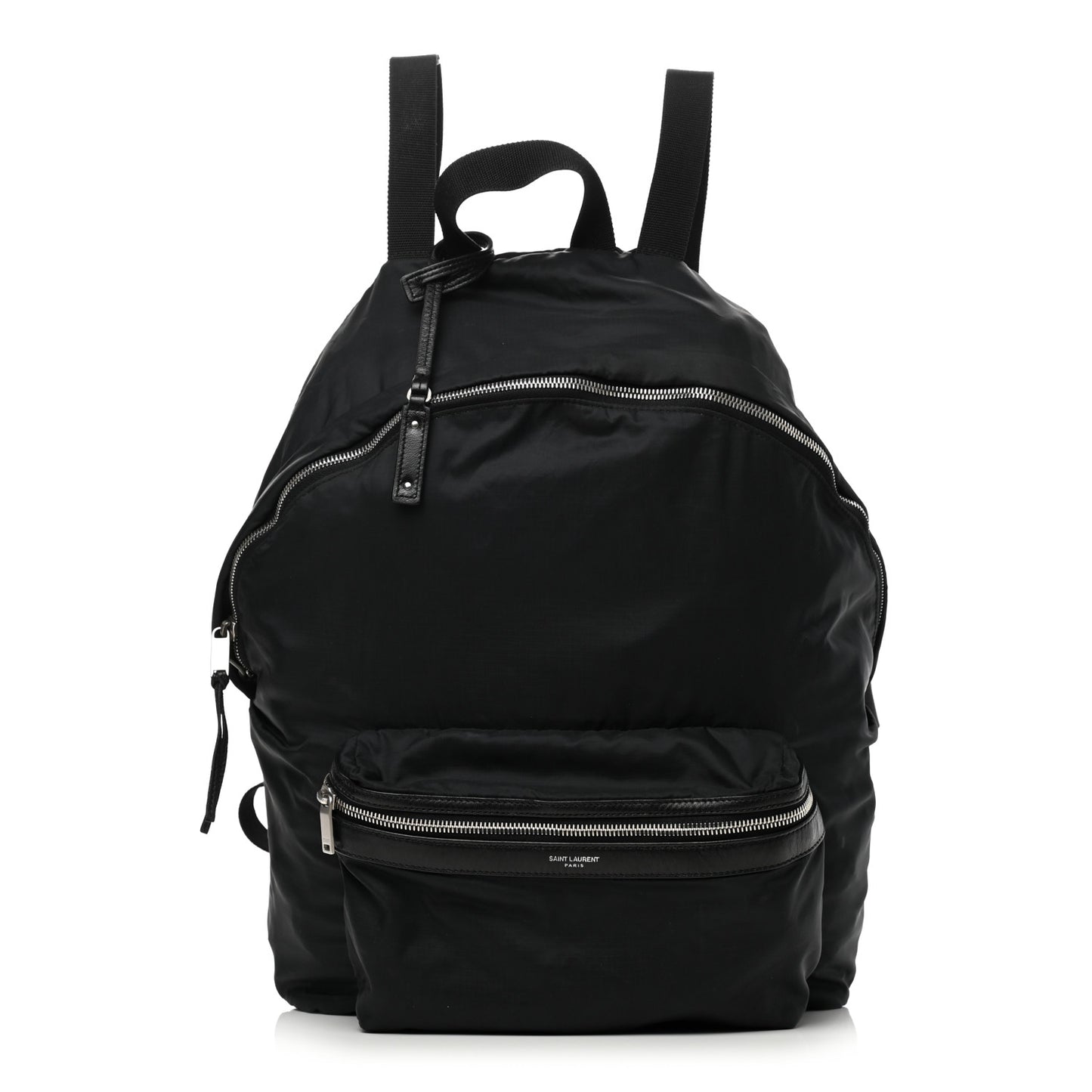 Nylon City Fold Up Backpack Belt Bag Black