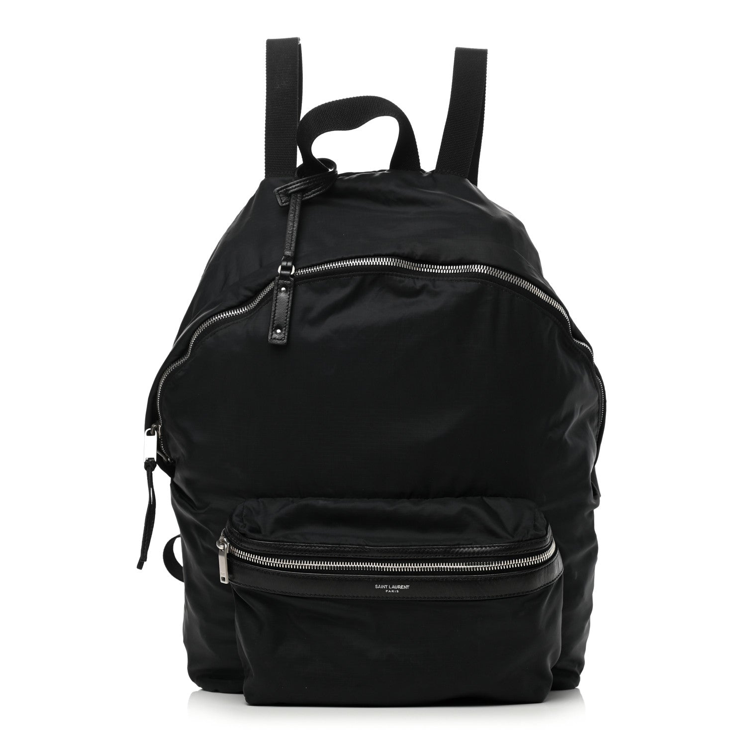 Saint Laurent Nylon City Fold Up Backpack Belt Bag Black 2 of 37